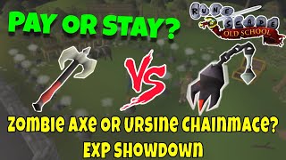 Pay or Stay #61 | Zombie Axe vs Ursine Chainmace | OSRS NMZ
