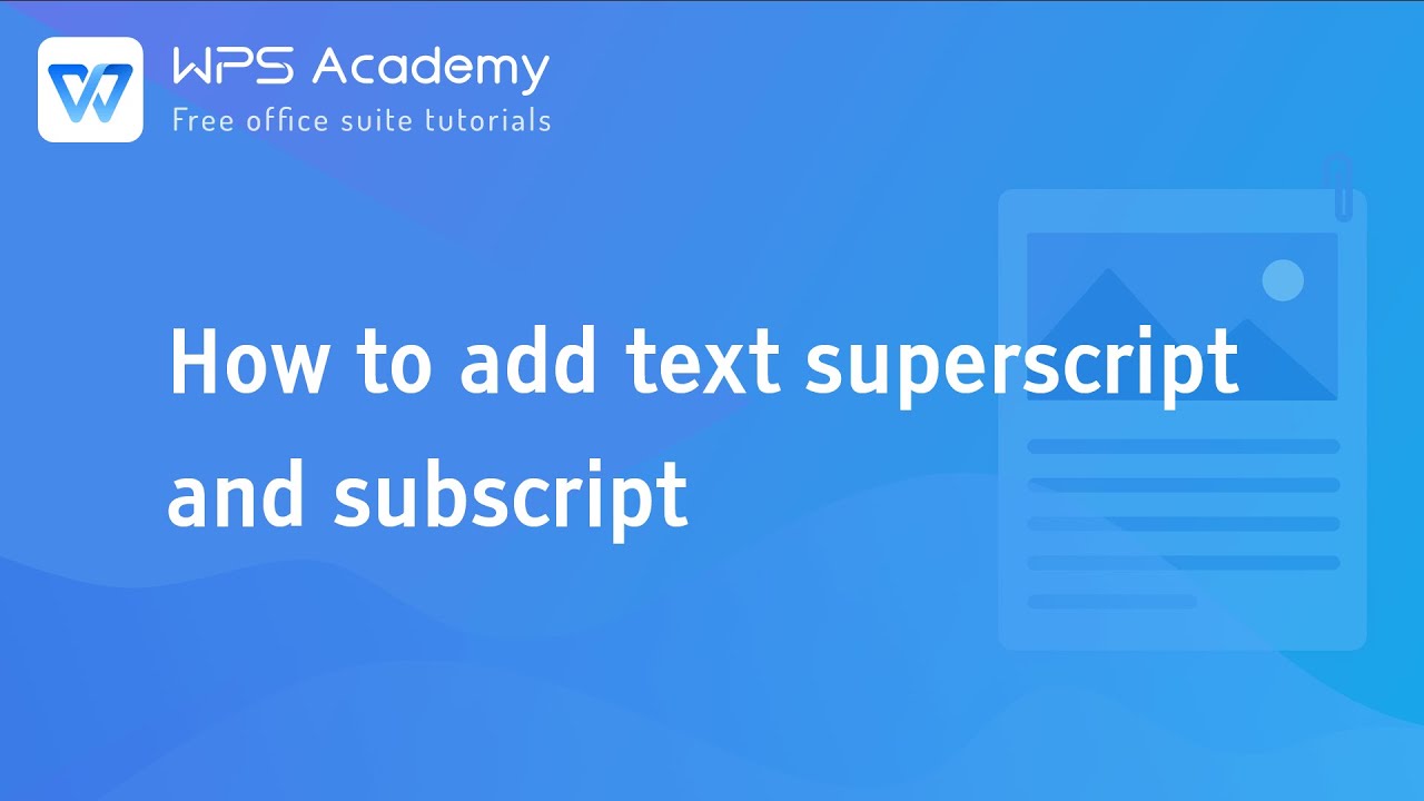 Superscript Subscript video thumbnail