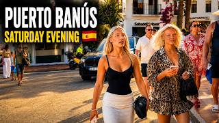 Puerto Banús Walk 4K 🇪🇸 | Warm Evening in Marbella