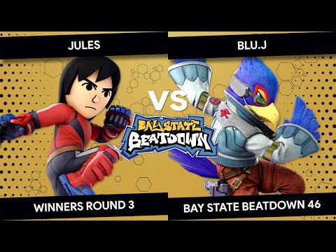 Bay State Beatdown 46 - Jules (Mii Brawler) vs blu.J (Falco) - Winners Round 3