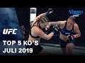 Top 5 KO's - juli 2019