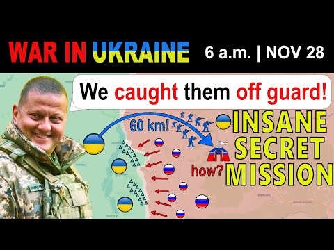 28 Nov: DEEP RAID! Ukrainians Attack Russian Air Defense Base, While Russians Busy Dying in Fields.