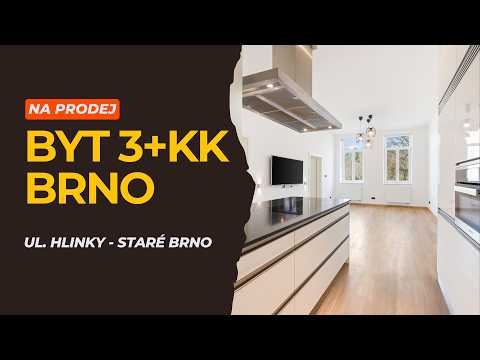 Video Byt 3+kk, 92 m2, Brno - Staré Brno, ul. Hlinky, po rekonstrukci