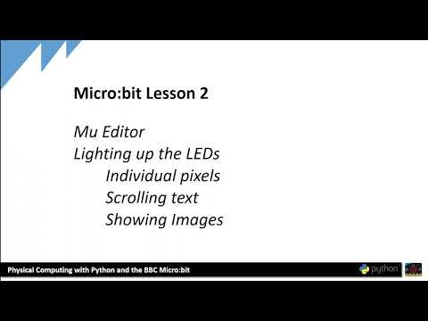 Python Microbit Lesson 2