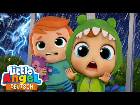 Das Gewitter | Donner und Blitz | Little Angel Deutsch - Kinderlieder