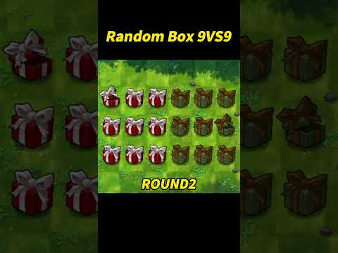 PVZ 1 Fusion Challenge! 9 Plant Boxes vs 9 Zombie Boxes#pvz #plantsvszombies #pvzchallenge
