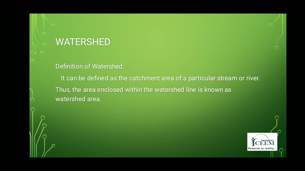 Water Resource Engineering- Watershed Management