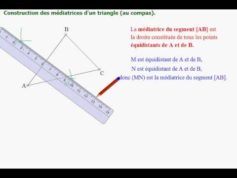 comment construire une hauteur d'un triangle avec un compas