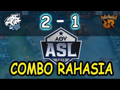 EVOS VS RRQ | 2 - 1 | ASL | COMBO RAHASIA Ft Wiraww Nakroth
