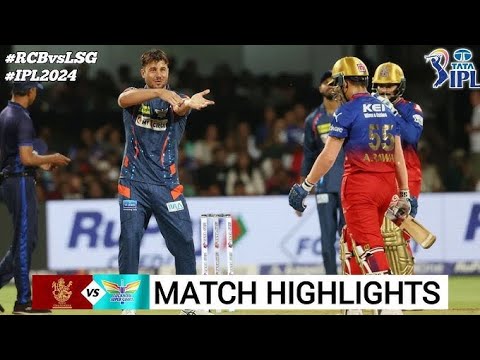2024:IPL:M15: RCB vs LSG – Match Highlights🔥_|@starsports @ipl @ICC #india #cricket _|