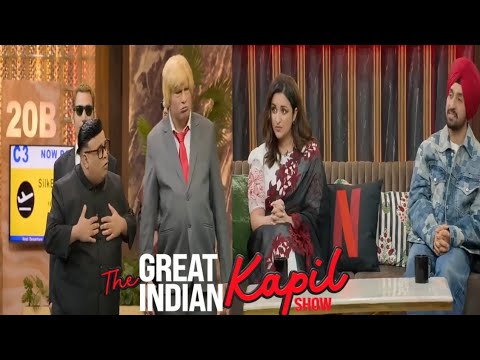 Donald Trump 😅 and Kim Jong in Kapil Sharma show With Chamkila Cast 🤣,#funny,#comedy