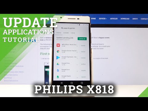 How to Download App Updates on Philips X818 - Software Update