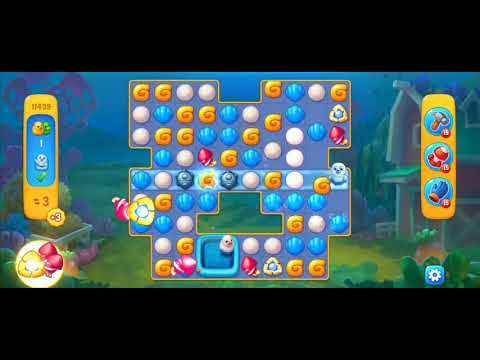Fishdom Easy Level 11439 (with full seashell and double bomb) @choraelmin