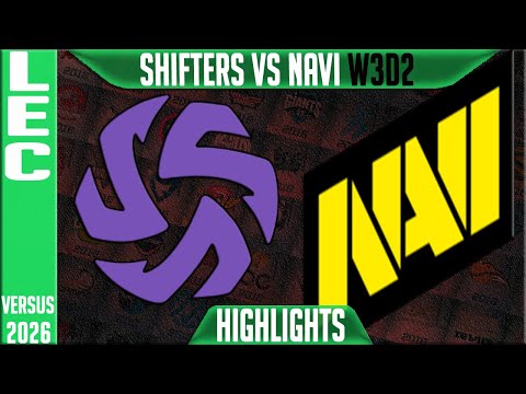 SHFT vs NAVI Highlights | LEC W3D2 2026 Versus | Shifters vs Natus Vincere