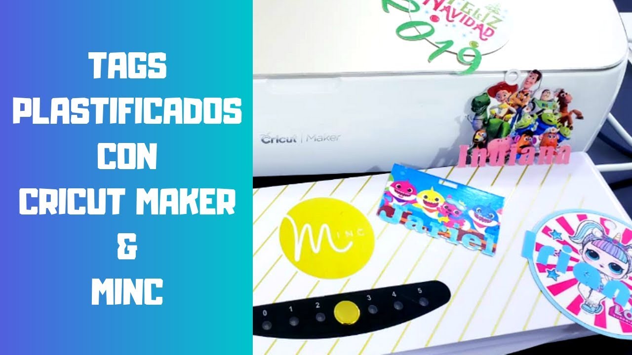 Watch Now Tags PLASTIFICADOS con cricut maker y Minc +Tips | BabyShark | toy story | Lol Surprise Tags PLASTIFICADOS con cricut maker y Minc +Tips | BabyShark | toy story | Lol Surprise