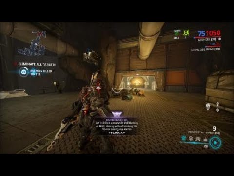 Warframe - riven challenge (Kill enemies while wall latch without trigger the alarm)
