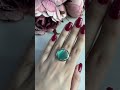 Серебряное кольцо с кошачьим глазом