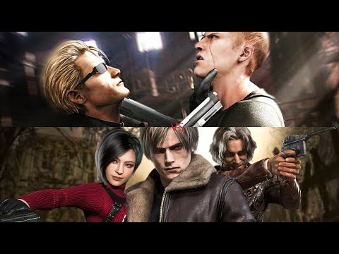 WESKER  VS  KRAUSER  VS  LUIS SERA Who Will Win  BEST ZOMBIE GAME EVER  RE 4 Remake Mercenaries 4K