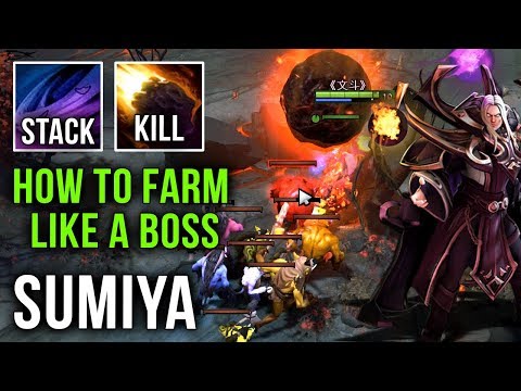 Sumiya Invoker 200 IQ Next Level Way to Stack Ancients Like a BOSS - Insane Farm Speed Dota 2
