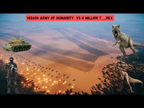 4 MILLION T--REX vs All Ranged Units - Ultimate Epic Battle Simulator 2 | UEBS 2 (4K)
