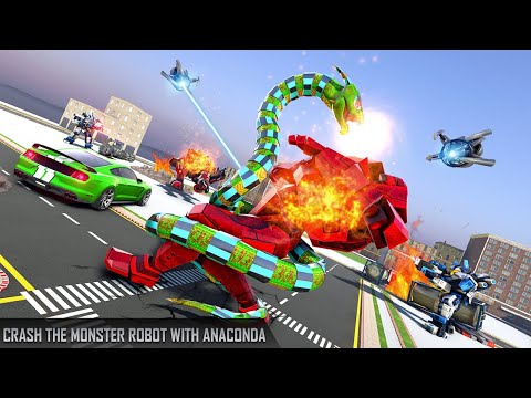 Anaconda Robot Car Transform: War Robot Games video | Robot 2021 gameplay | 3D robot gameplay