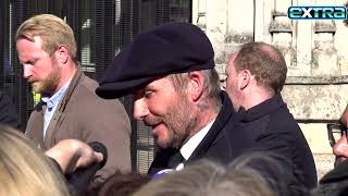 David Beckham Waits in Line to View Queen Elizabeth II’s Coffin — Watch