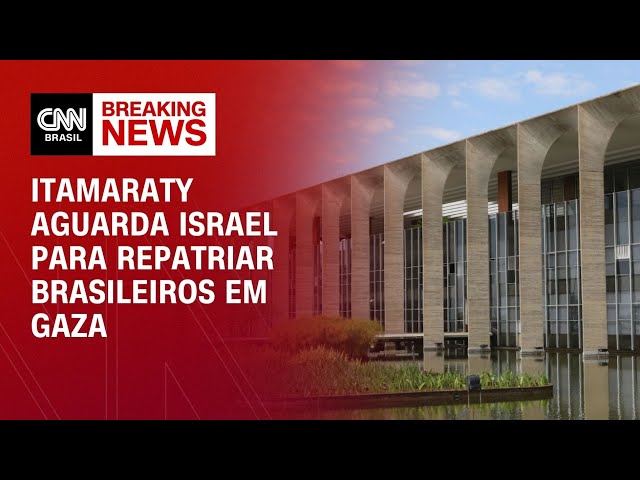 Itamaraty aguarda Israel para repatriar brasileiros em Gaza | CNN NOVO DIA