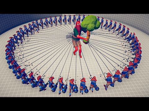 CIRCLE HARPOONER vs EVERY UNIT - Totally Accurate Battle Simulator TABS