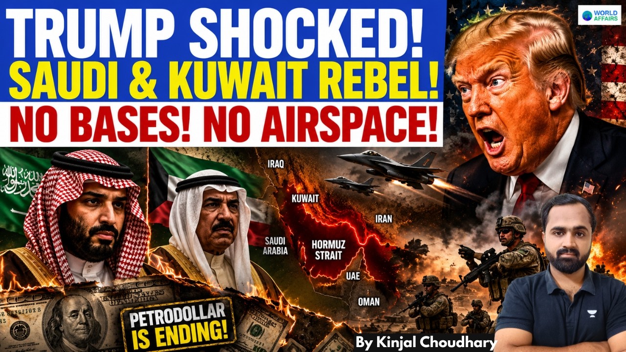 Petrodollar CRISIS Begins? SAUDI, Kuwait Deny US Access To Bases! Trump's U-Turn In Hormuz | Kinjal