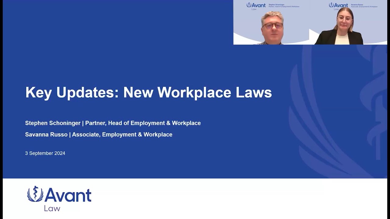Key Updates: New Workplace Laws