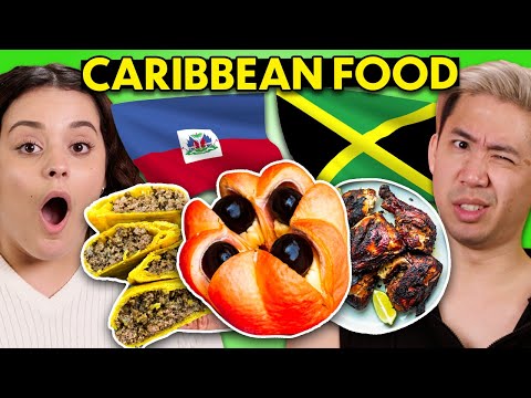 Americans Try Caribbean Street Food For The First Time! | People Vs. Food