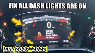 Honda CRV 2017-2022: How to Fix if How to Fix if All Dash Warning Lights are On