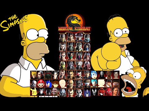 MORTAL KOMBAT 9 | HOMER SIMPSON | EXPERT LADDER | GAMEPLAY (4K60FPS)