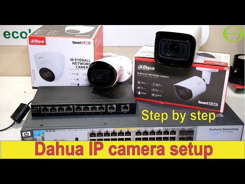 Dahua IP camera setup with remote view - no NVR- step by step