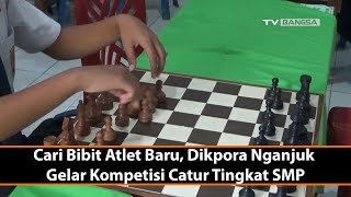 Cari Bibit Atlet Baru, Dikpora Nganjuk Gelar Kompetisi Catur Tingkat SMP