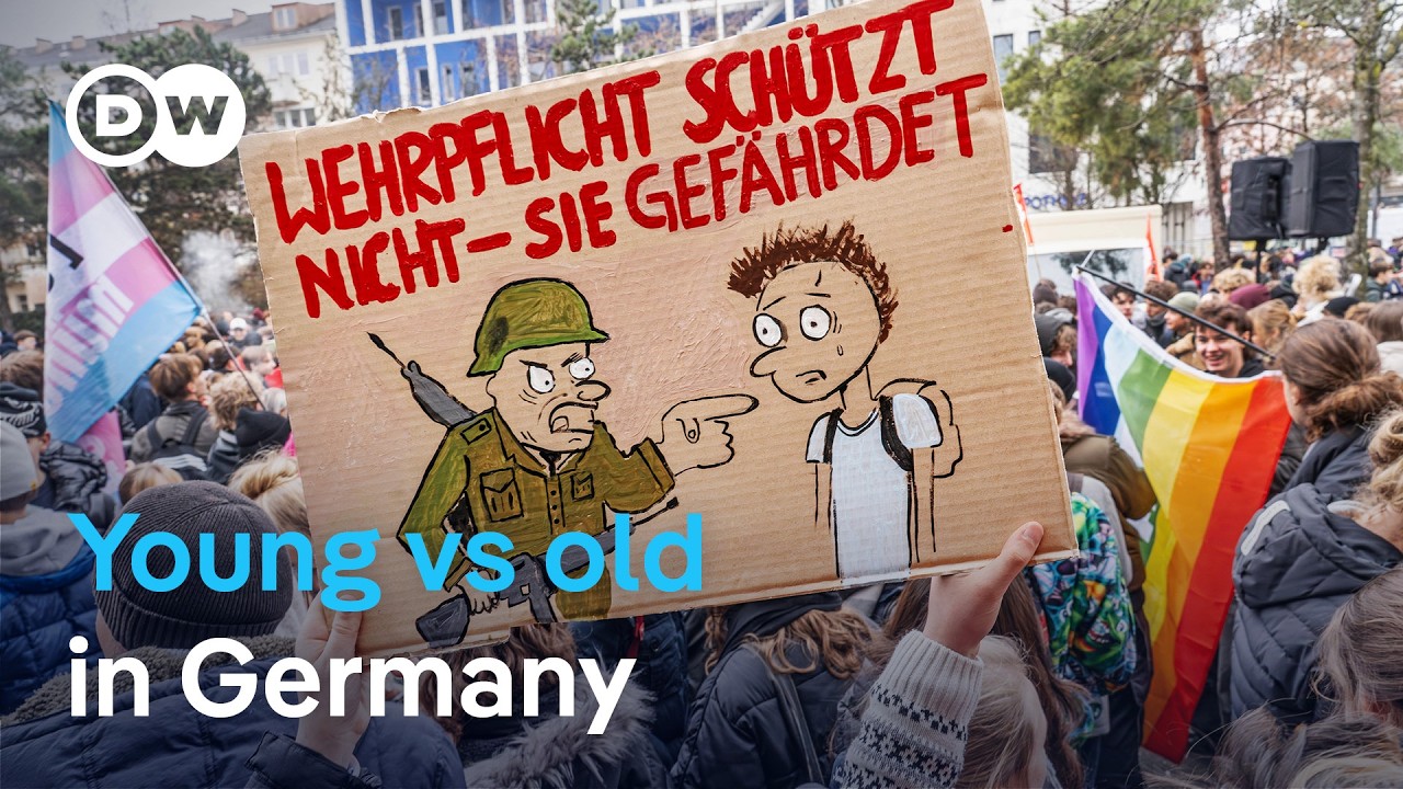 German students strike and protest over new military service law | DW News