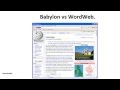 Babylon Vs WordWeb Compare Dictionary Programs
