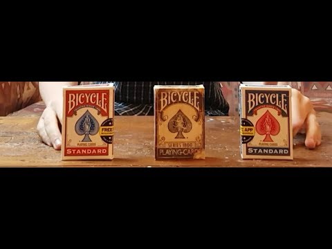 Presenting my new 3 Bicycle DECKS (Including The Vintage Deck)