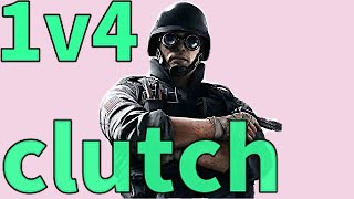 【R6S】絶望の1v4を簡単に決める男!!