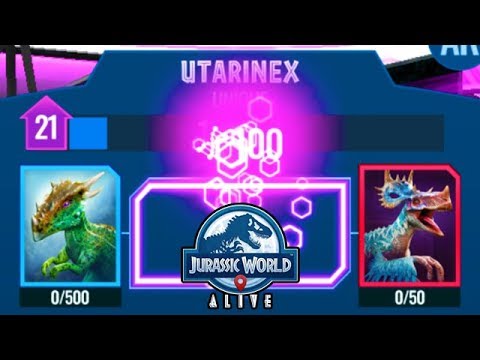 100 UNIQUE UTARINEX FUSE!!! (JURASSIC WORLD ALIVE)