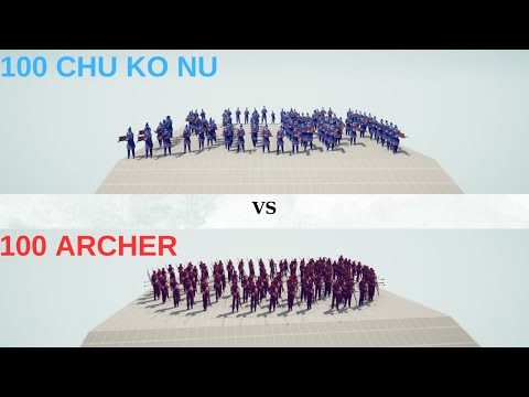 100 Archer VS Chu Ko NU/Totally Accurate Battle Simulator