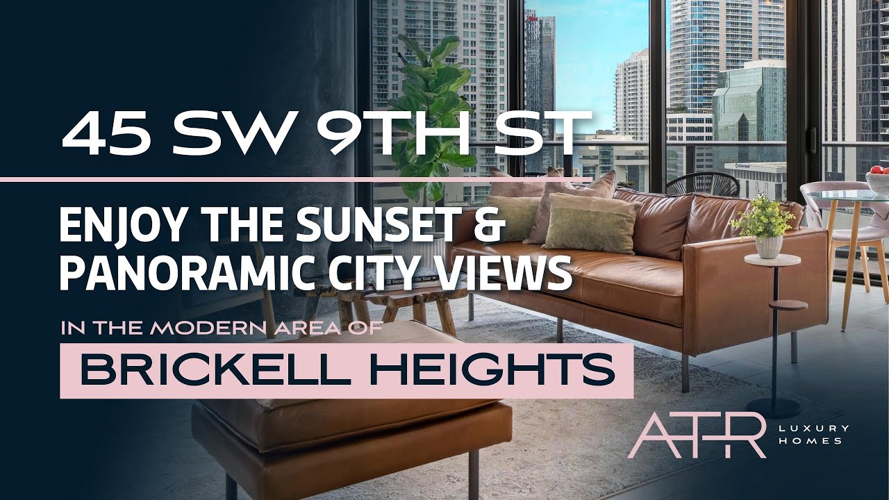 Brickell Heights East Tour Luxury Condo in Brickell Miami with Unreal Water & City Views