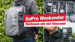 GoPro Weekender Rucksack - Stauraum fürs nächste Abenteuer - GoPro Hero 5 6 7 8 9 10 Zubehör