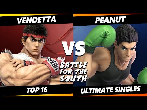 Battle for the South - Vendetta (Ryu, Ken) Vs. Peanut (Little Mac) Smash Ultimate - SSBU