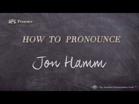 How to Pronounce Jon Hamm (Real Life Examples!)