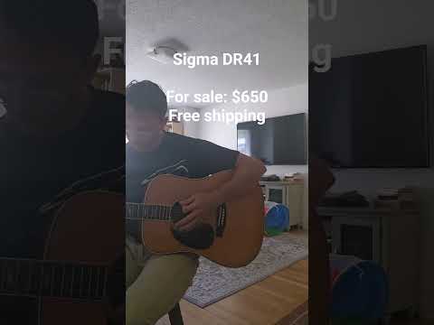 Sigma by Martin DR-41 Vintage Natural Acoustic Guitar New Strings w/ Hard Shell Case image 15