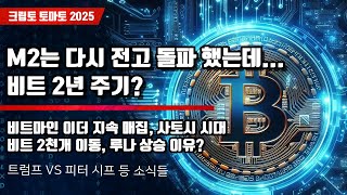 12/07) M2는 다시 전고 돌파 했는데...비트 2년 주기? 비트마인 이더 지속 매집, 사토시 시대 비트 2천개 이동, 루나 상승 이유?