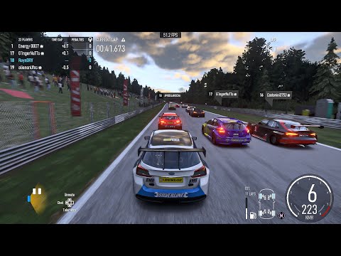 Pushing Hard in the Subaru Levorg TCR at Spa-Francorchamps (Forza Motorsport)
