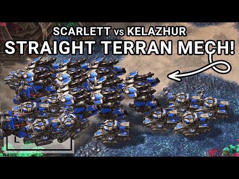 StarCraft 2: Scarlett gets MECH RUSHED by Kelazhur! (Best-of-5)