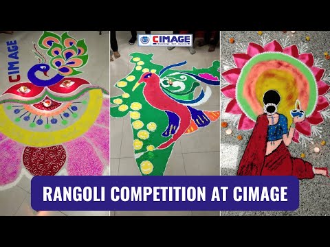 Rangoli Making Competition Organized at CIMAGE College